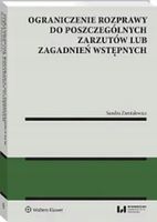 OGRANICZENIE ROZPRAWY DO POSZCZEGÓLNYCH ZARZUTÓW. . SANDRA ZIENTALEWICZ