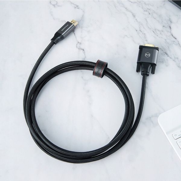 MCDODO KABEL ADAPTER KONWERTER HDMI NA VGA D-SUB DO MONITORA PROJEKTORA 2M zdjęcie 4