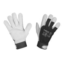 rękawice robocze 2122x, skóra kozia, rzep, rozmiar 9 - t n97-655-9