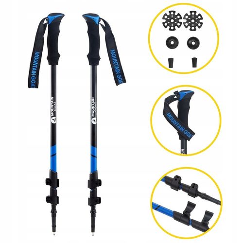 KIJE TREKKINGOWE NORDIC WALKING KIJKI REGULOWANE na Arena.pl