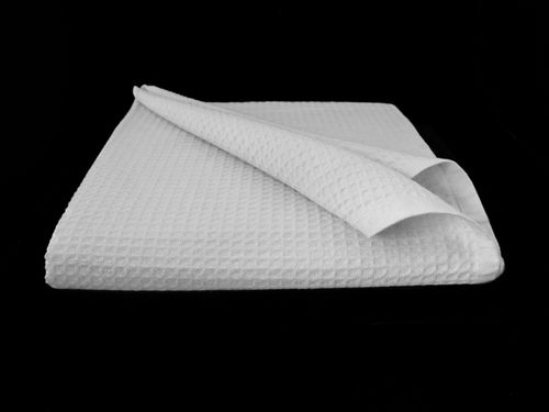 Duży ręcznik kąpielowy 100x150 wafel / gofer biały ZOBACZ PROMOCJE na Arena.pl