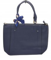 Erick Style - duża klasyczna torebka shopper granatowy A3539