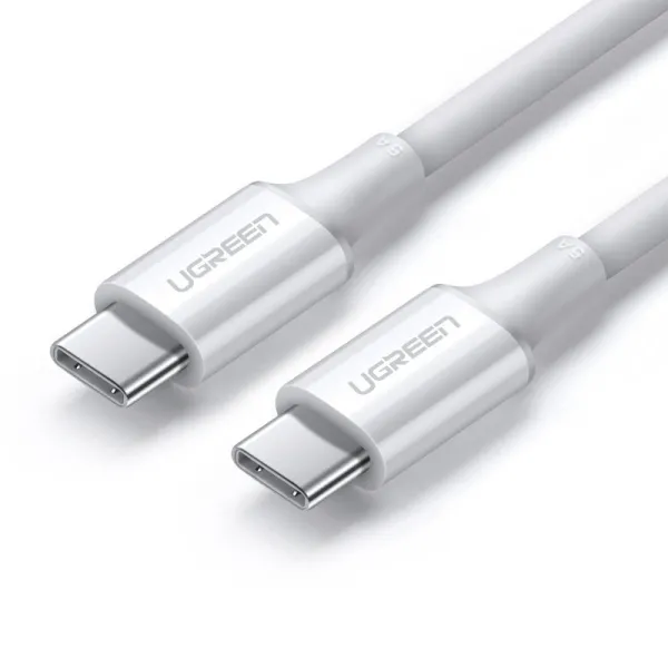 Kabel Ugreen US300 USB-C - USB-C PD QC FCP 100W 5A 480Mb/s 2m - biały zdjęcie 1