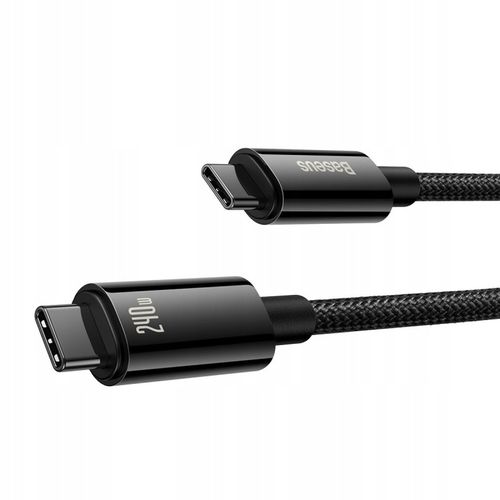 BASEUS MOCNY KABEL USB-C SZYBKIE ŁADOWANIE PRZEWÓD TYP-C 240W PD 3.1 QC 1M na Arena.pl