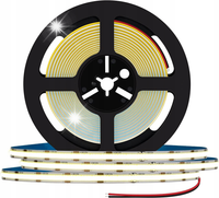 MOCNA TAŚMA LED COB CIĄGŁA LINIA NEON 5M 6000K 12V