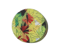 Młynek do Tytoniu Suszu Ziół CBD „Color Leaves” – pastelowe liście konopi