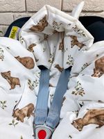 otulacz kocyk do fotelika do nosidełka bawełna velvet HAFT śpiworek