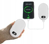 Ogrzewacz do dłoni - PowerBank 5200mAh 2w1 - Biały
