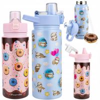 Kubek termiczny Kamille 600 ml stal nierdzewna z korkiem automatycznym