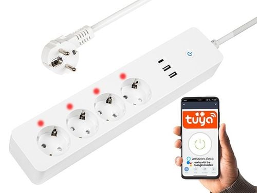 INTELIGENTNA LISTWA ZASILAJĄCA PRZEDŁUŻACZ 4 GN SMART USB-C WiFi TUYA na Arena.pl