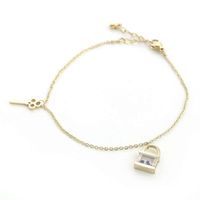 bransoletka stal chirurgiczna platerowana złotem bst1041