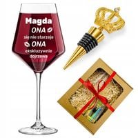 ZESTAW DO WINA prezent dla żony dziewczyny kobiety niej na 18-99 walentynki