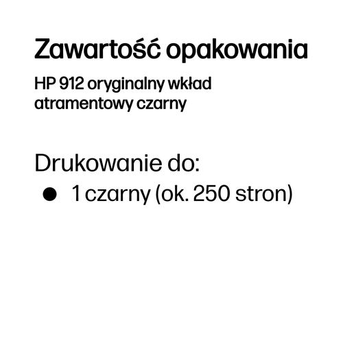 Tusz HP 912 Black (3YL80AE) na Arena.pl