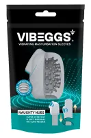 vibeggs naughty nubs - elastyczny rękaw pulsacyjny, wodoodporny, 7-18 cm