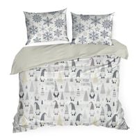 Elegancka pościel bawełniana świąteczna DWARF 160x200