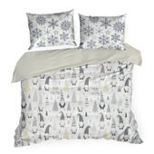 Elegancka pościel bawełniana świąteczna DWARF 160x200