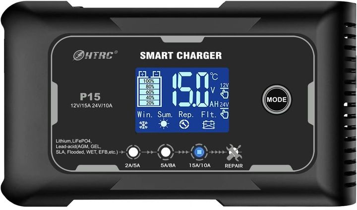PROSTOWNIK DO AKUMULATORA AUTOMATYCZNY SMART 12/24V ŁADOWARKA zdjęcie 2