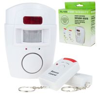 Mini Alarm Bezprzewodowy Czujnik Ruchu 2 Piloty Do Domu Na Działkę