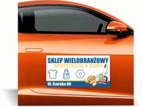 Magnes na samochódreklama magnetyczna 60x30 cm SKLEP WIELOBRANŻOWY
