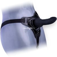 Silikonowy Penis Strap On Na Pasach Z Regulacją