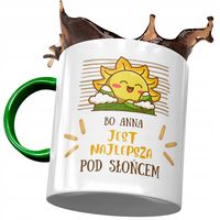 Kubek Zielony Dla Anny Przyjaciółki Prezent Z Nadrukiem Ze Zdjęciem