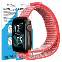 beline pasek apple watch nylon42/45/45/49mm różowy /hot pink