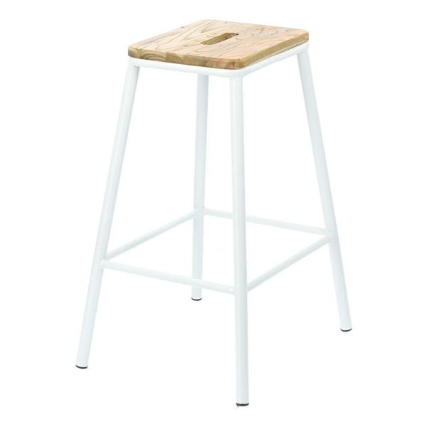 Stołek barowy Seattle White loftowy zdjęcie 3