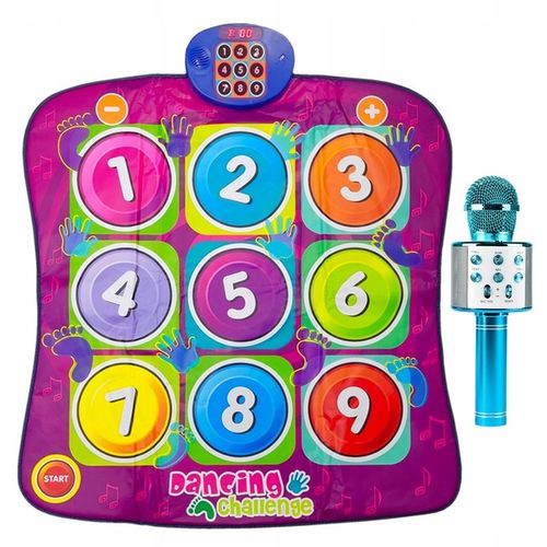 MATA MUZYCZNA do TAŃCZENIA TAŃCA + MIKROFON KARAOKE GŁOŚNIK BLUETOOTH 2W1 na Arena.pl