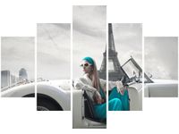 OBRAZ TURKUSOWA DAMA PARYŻU