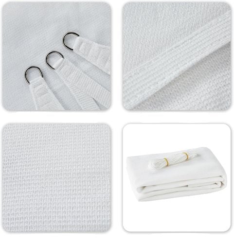 Żagiel przeciwsłoneczny HAIKUS 4 x 6m przepuszczalny biały na Arena.pl