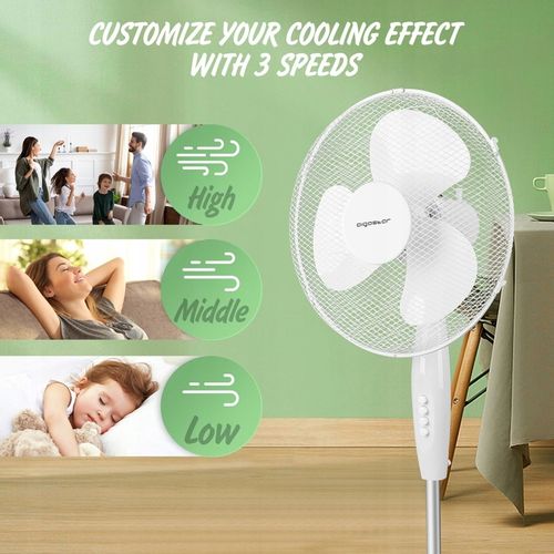 Wentylator Stojący Podłogowy Wydajny 3 Tryby 40W na Arena.pl