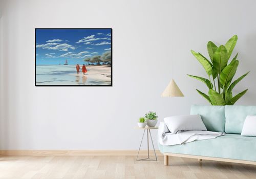 Plakat 100x75cm Spokój w Piaskach na Arena.pl