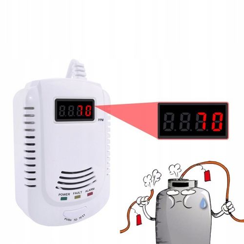 CERTYFIKOWANY CZUJNIK CZADU GAZU TLENKU WĘGLA JKD-808COM PPM CE na Arena.pl