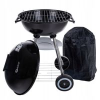 GEKO GRILL WĘGLOWY OKRĄGŁY Z POKRYWĄ RUSZT ŚREDNICA 39CM +POKROWIEC G80512