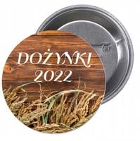 Przypinki buttony SUPER JAKOŚĆ DOŻYNKI 2022