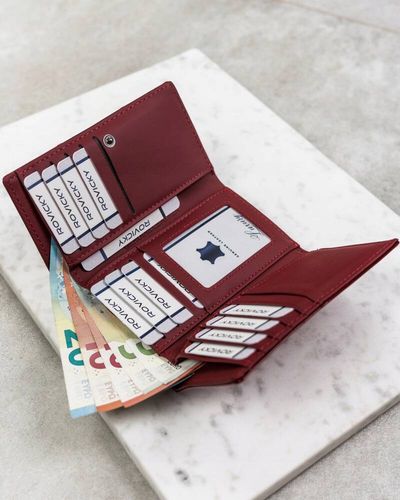 portfel damski z lakierowanej skóry naturalnej - 4u cavaldi na Arena.pl