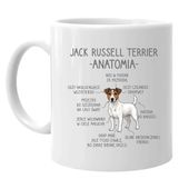 Jack Russell terrier - anatomia - kubek na prezent z pieskiem
