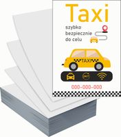 Ulotki A6 reklamowe firmowe 1000 szt wiele wzorów do wyboru TAXI SERVICE