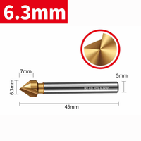 Pogłębiacz stożkowy 1-ostrzowy Fi4.5-fi60, Rozmiar: Ø6.3 x 5 x 90° x 45L