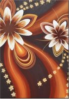 100 70CM OBRAZ PŁÓTNO WIRUJĄCE KWIATY PŁÓTNO RAMA