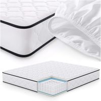 Materac sprężynowy z ochraniaczem 7-strefowy H3 180x200 cm