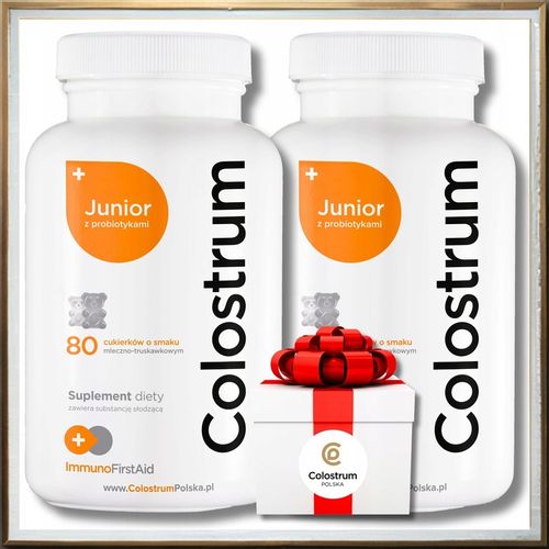 Colostrum dla dzieci junior probiotyk witaminy C cynk odporność kości na Arena.pl