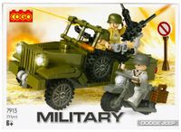 KLOCKI PLASTIKOWE dla DZIECI 6 lat 251 elem. MILITARIA zestaw MEGA CREATIVE