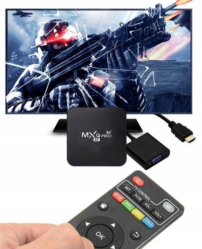 SMART TV BOX MXQ PRO S905X 4K ANDROID 11 1+8GB WIFI NETFLIX PRZYSTAWKA PL na Arena.pl