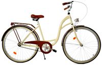 Rower Dallas City 28" 1spd - krem z brązem
