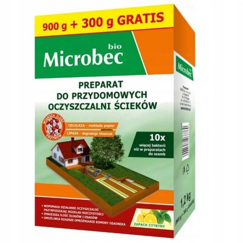 MICROBEC BIO 10 X WIĘCEJ AKTYWNYCH BAKTERII 1,2kg na Arena.pl