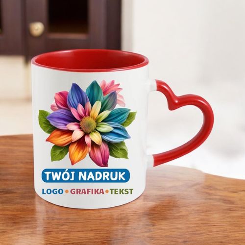 KUBEK Z WŁASNYM NADRUKIEM TWOJE ZDJĘCIE GRAFIKA TEKST LOGO REKLAMA PREZENT na Arena.pl