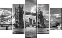 70 100CM OBRAZ 5 ELEM TOWER BRIDGE DRUK PŁÓTNO