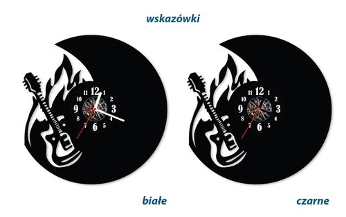 Zegar ścienny z płyty winylowej Gitara 2.7 na Arena.pl