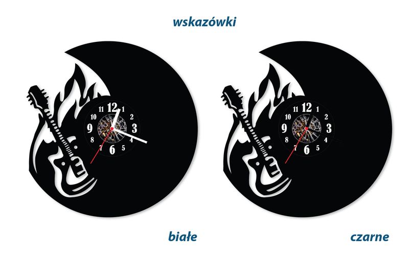 Zegar ścienny z płyty winylowej Gitara 2.7 zdjęcie 6